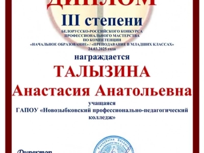 24 марта 2025 года на базе Пинского колледжа УО «Брестский государственный университет имени А.С. Пушкина» состоялся Белорусско-Российский мини-конкурс